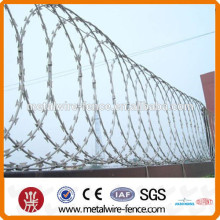 low price 450mm coil diameter concertina razor barbed wire China supplier